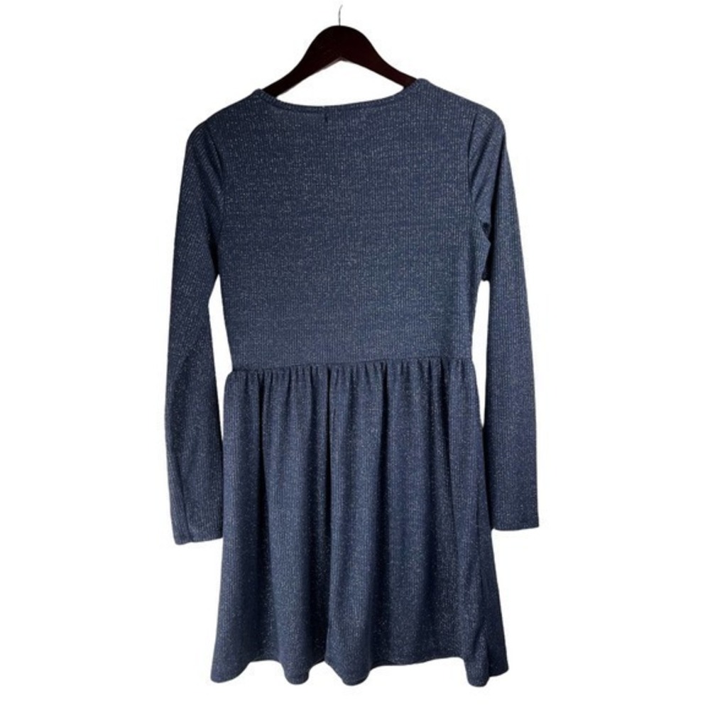 Bebop navy blue and silver sparkle dress size M
